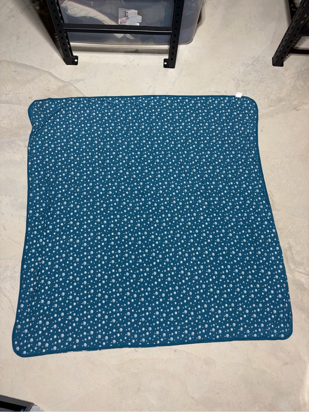 Little sleepies Snowman Print Throw Blanket bamboo - Picture 4 of 9